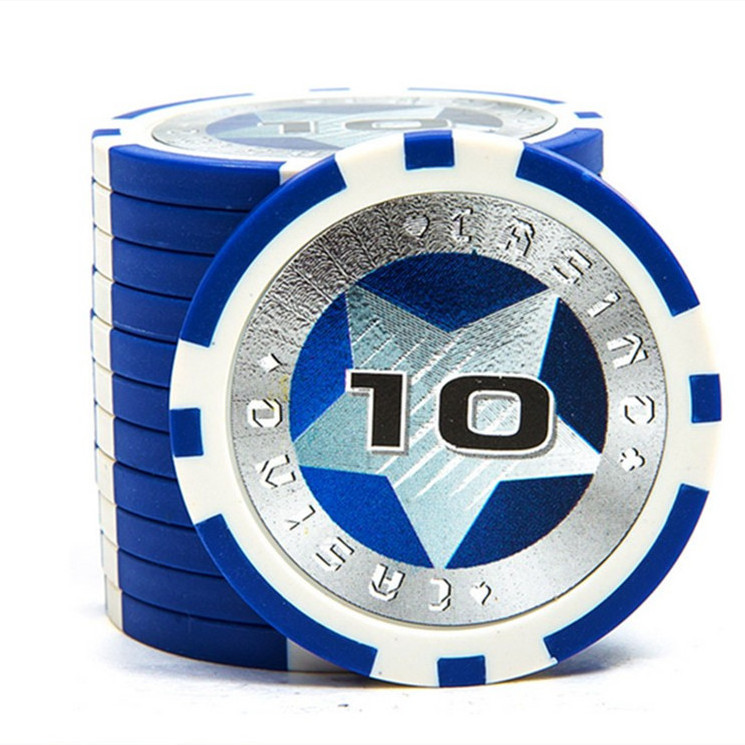 Yuyao factory casino game chips with laser sticker poker chips 1 5 10 15 20 25 50 100 500 1000 5000 denominations