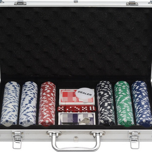 300pcs poker chip set in aluminum case