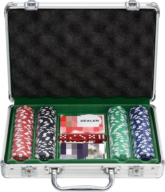 300pcs poker chip set in aluminum case