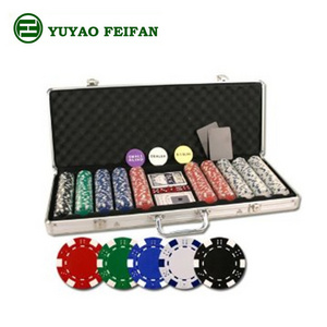 premium 500 piece clay poker chip set