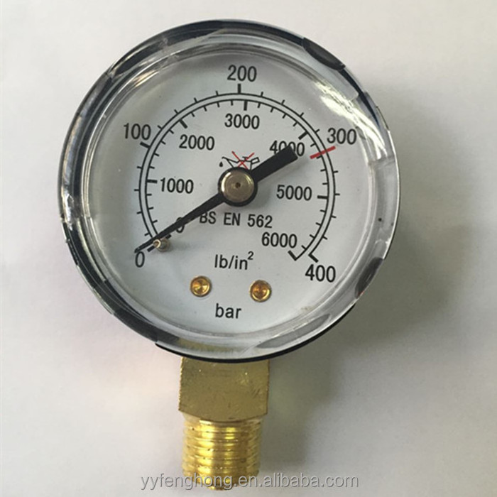 400bar pressure gauge for gas