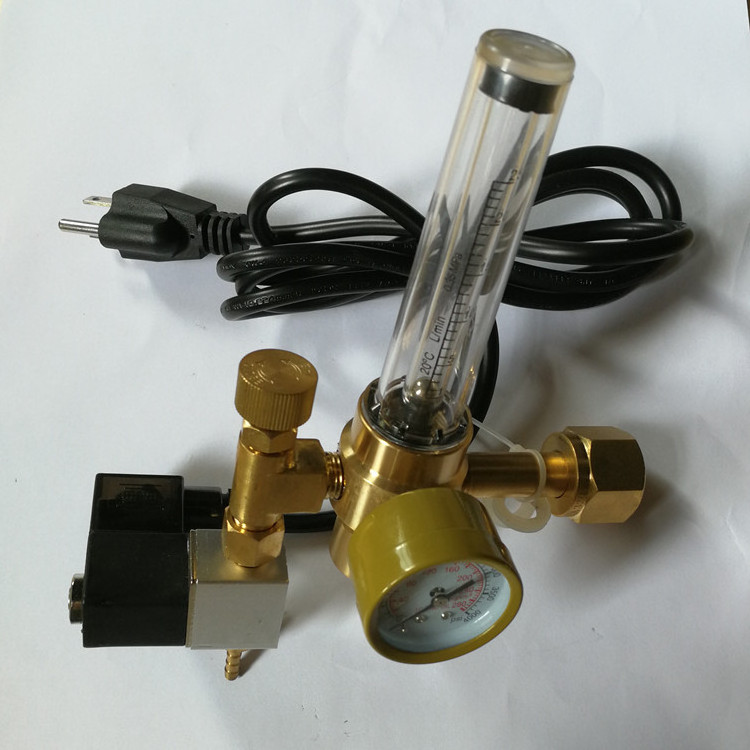 Manufacturer Ningbo Zhejiang 191 heater co2 regulator for mig tig welding machine with solenoid valve