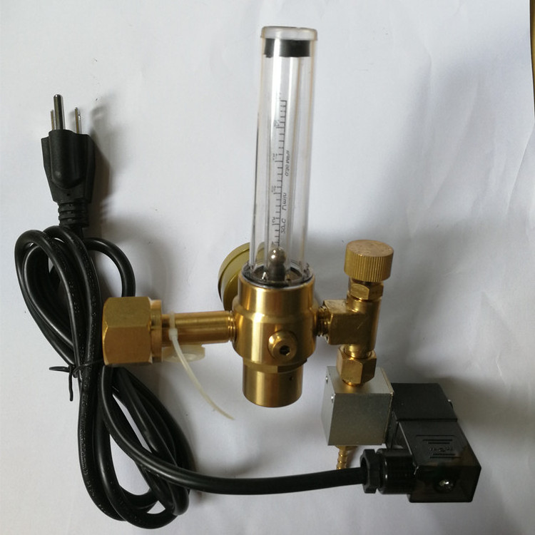 Manufacturer Ningbo Zhejiang 191 heater co2 regulator for mig tig welding machine with solenoid valve