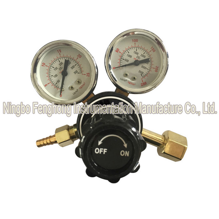 Manufacturer Ningbo Zhejiang G5/8 thread Aluminium co2 regulator with cheap price