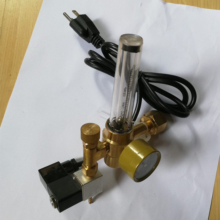 Manufacturer Ningbo Zhejiang 191 heater co2 regulator for mig tig welding machine with solenoid valve