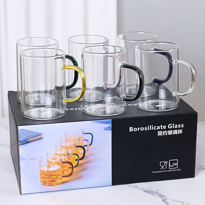 Hot Sale Sublimation Blanks Good Source Of Materials Glass Tea Cup With Handle