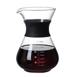 High Quality 200ml 400ml  600ml 800ml Glass Coffee Pot With Stainless Steel Filter