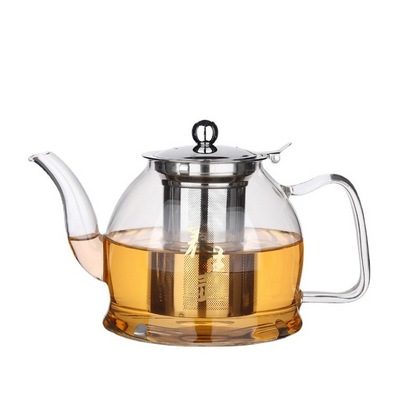 2023 New High  borosilicate  Glass Teapot with Removable Infuser Stovetop Safe Tea Kettle Blooming Loose Leaf Tea Maker Set