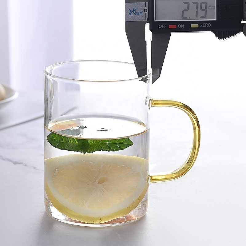 Hot Sale Sublimation Blanks Good Source Of Materials Glass Tea Cup With Handle