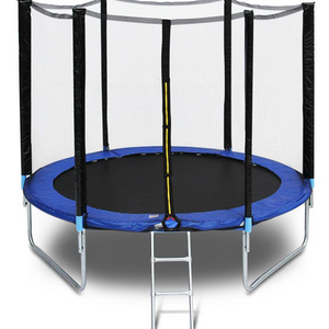 Round Large Trampoline Basketball Hoop Outdoor Recreation Fitness Equipment Trampoline