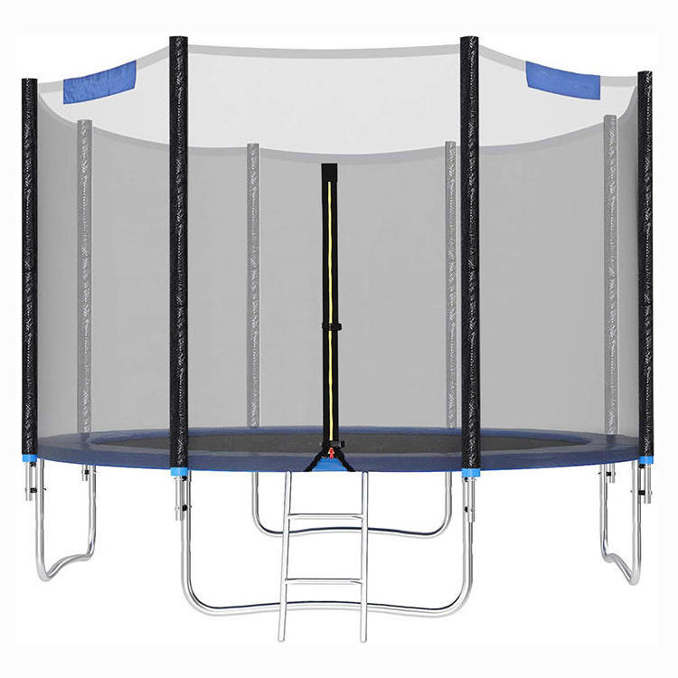 Round Large Trampoline Basketball Hoop Outdoor Recreation Fitness Equipment Trampoline