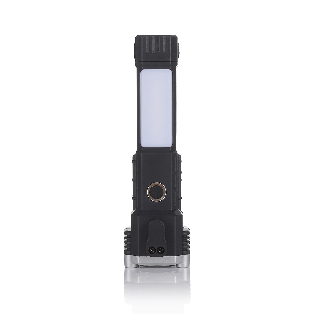 Multifunctional Portable LED Rechargeable Torch Light  With Hammer And Knife Power Outdoor Emergency Flashlight