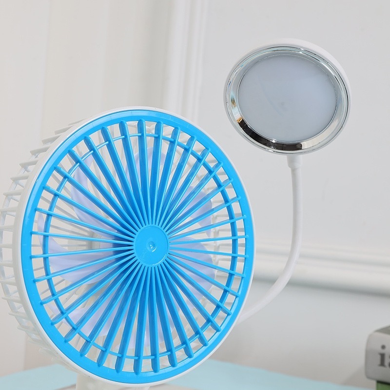 Portable Desk Fan Table Fan Outdoor Camping Fan With Led Light