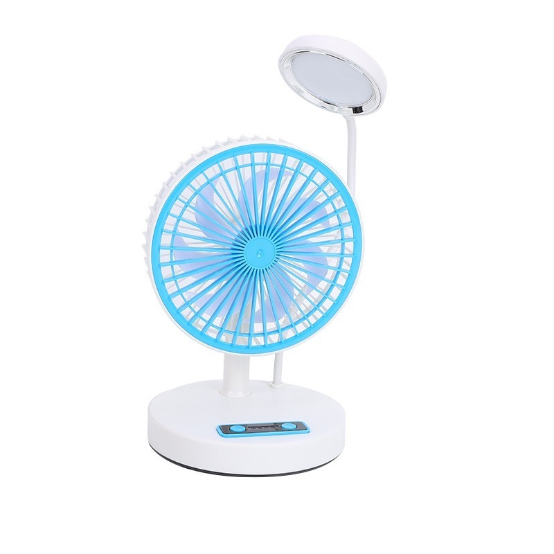 Portable Desk Fan Table Fan Outdoor Camping Fan With Led Light