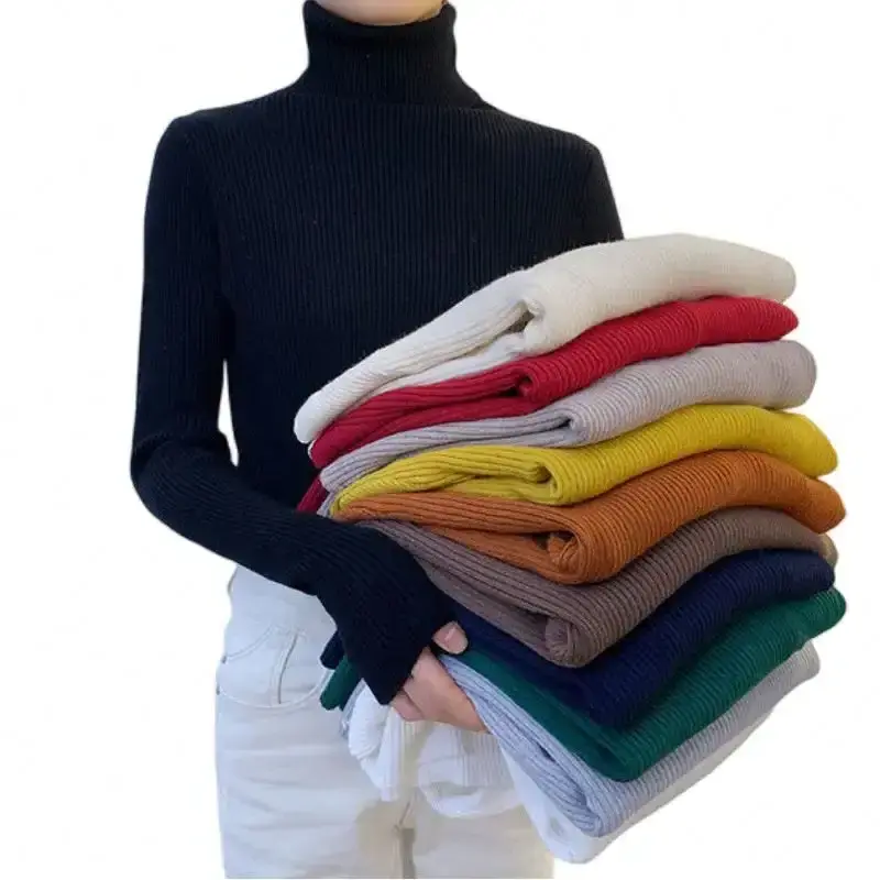 ODM/OEM custom wholesale knitted varsity winter pullover sweater manufacturer women's designer crop plain sweaters for women