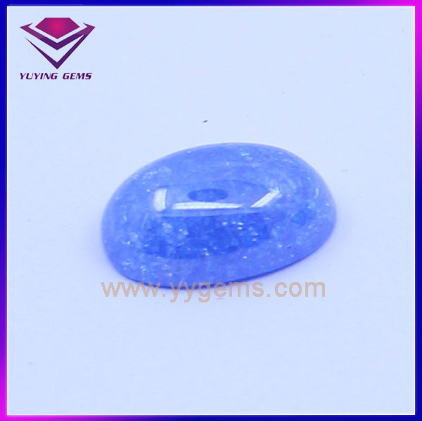 Cubic Zirconia Good Cutting Oval Cabochon Zircon Ice Stone For Jewelry Making