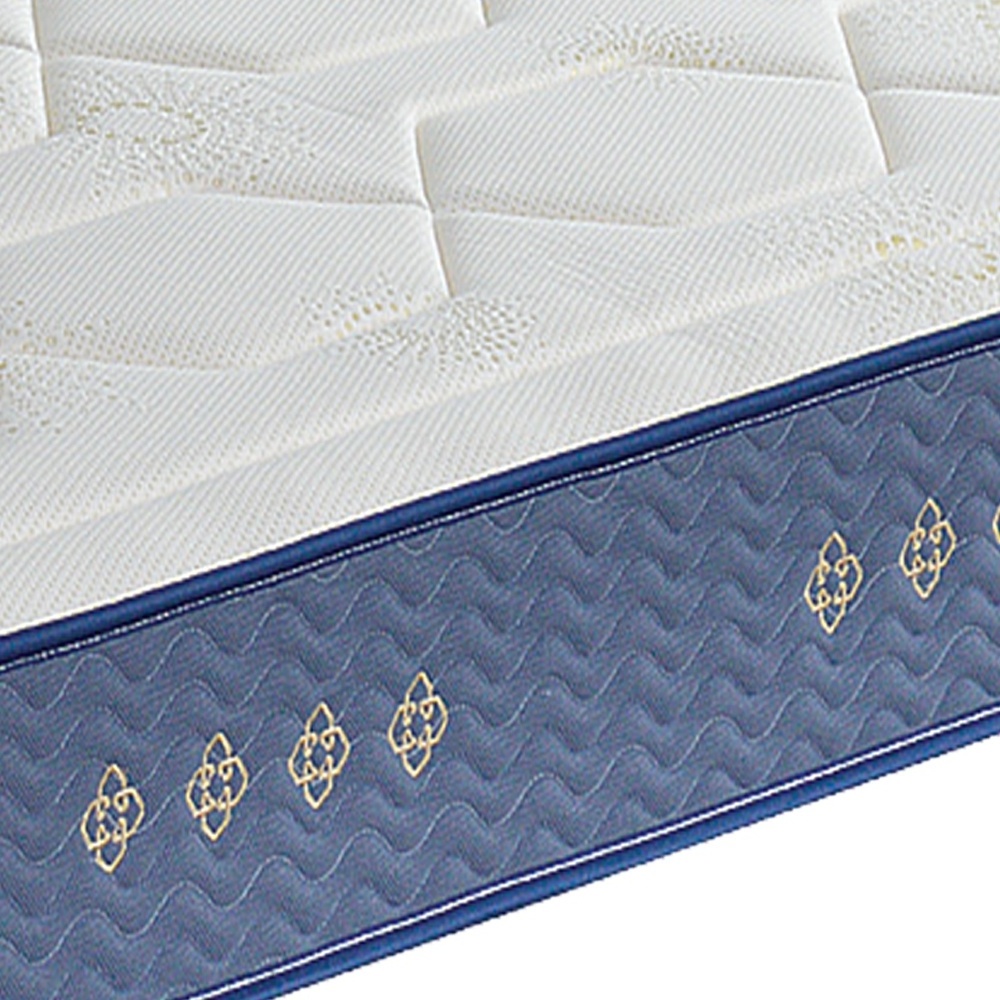 High density quality fabric bed mattress in a box double size waterproof high bonnell latex foam memory pocket spring mattress