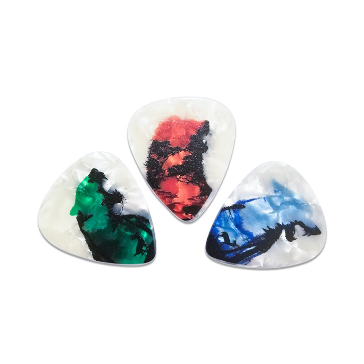 wholesale Guitar Pick different thickness different color Custom design Person electric guitar picks