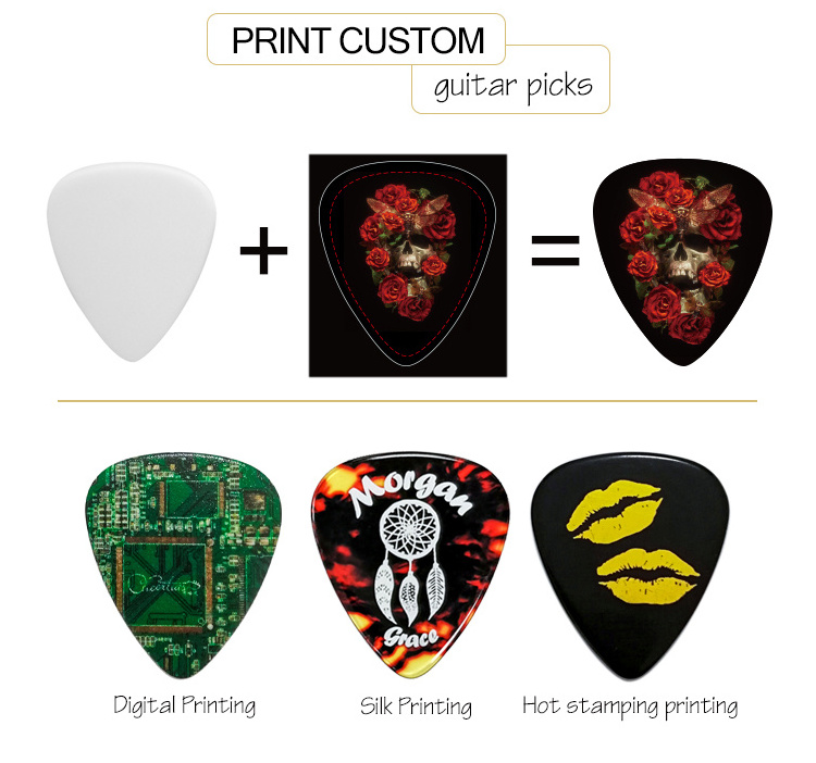 wholesale Guitar Pick different thickness different color Custom design Person electric guitar picks