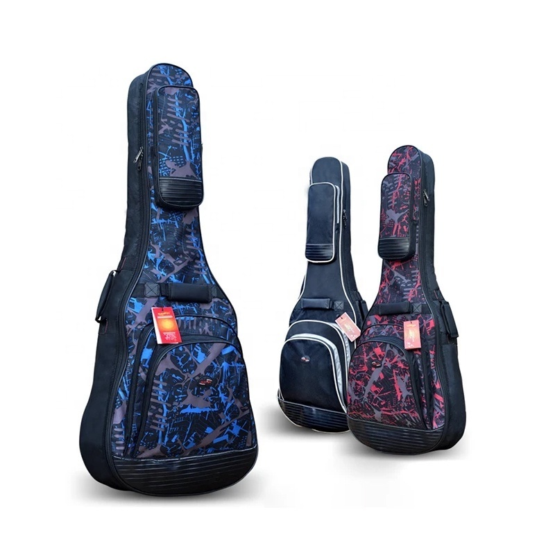 High Quality Light Weight 20 Mm Foam Padded Bass Guitar Bag Waterproof Oxford Outdoor Perform Bass Gig Bag