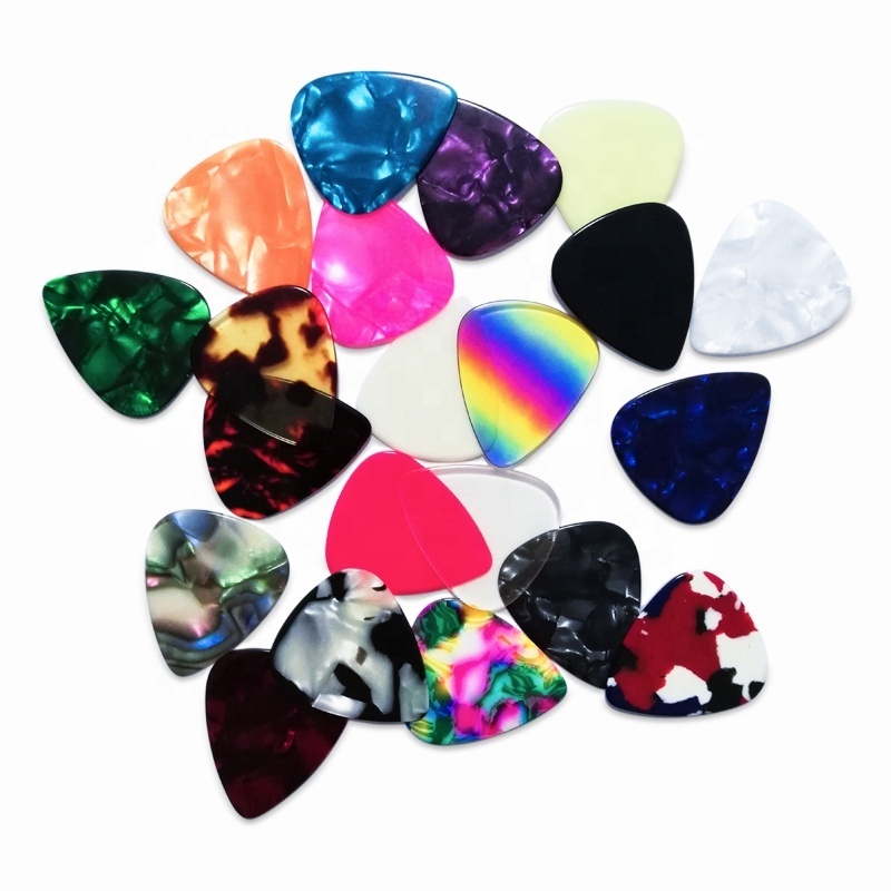 Blank 0.46 0.71 0.81 0.88 1.0 1.2 1.5MM  Celluloid Nylon Delrin custom logo Guitar Picks