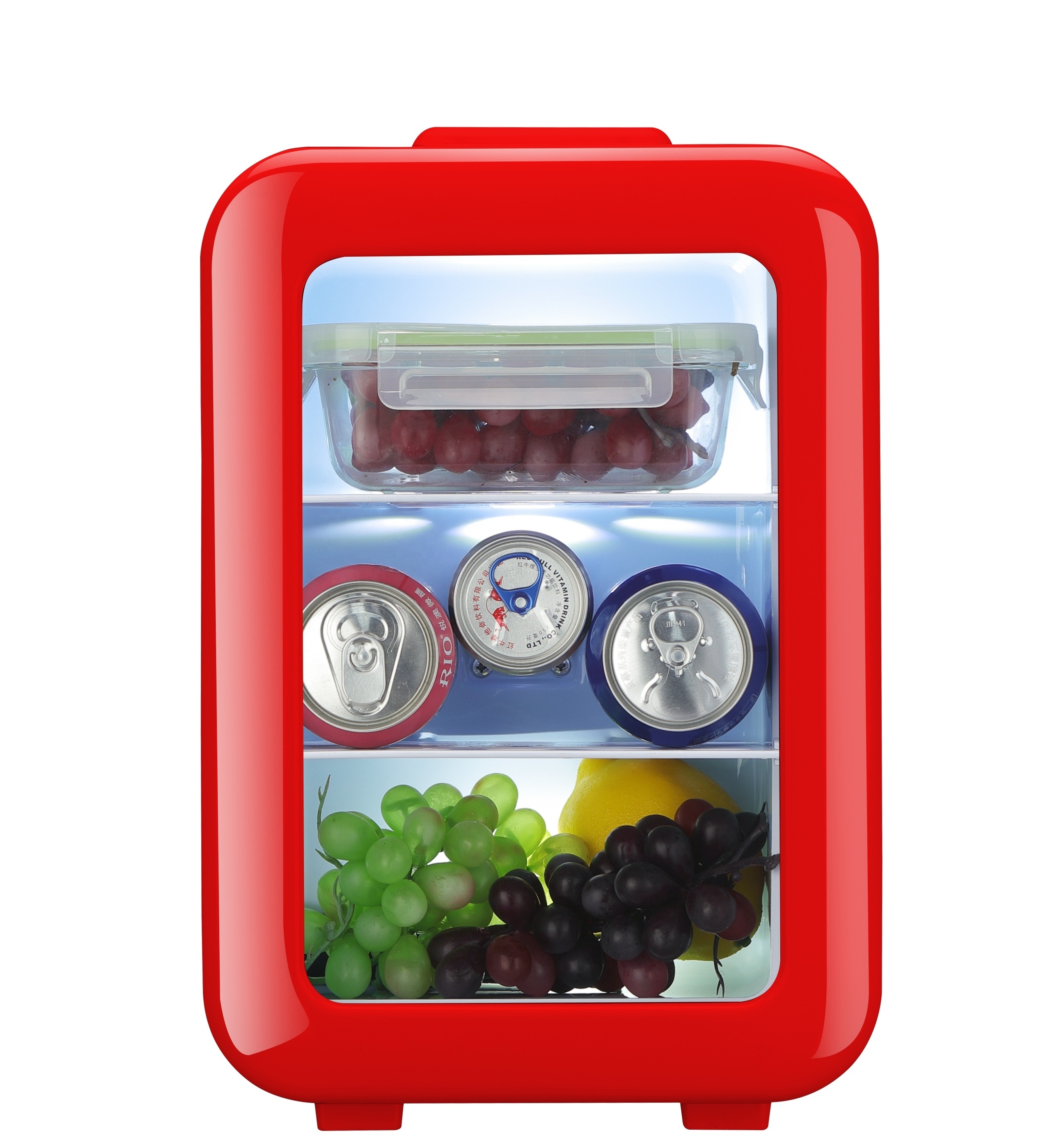 10 Liter Portable Cosmetic Mini Fridge,energy Drink Fruit and Vegetable Mirror 12 Plastic Tempered Glass Compact Grade 3 48