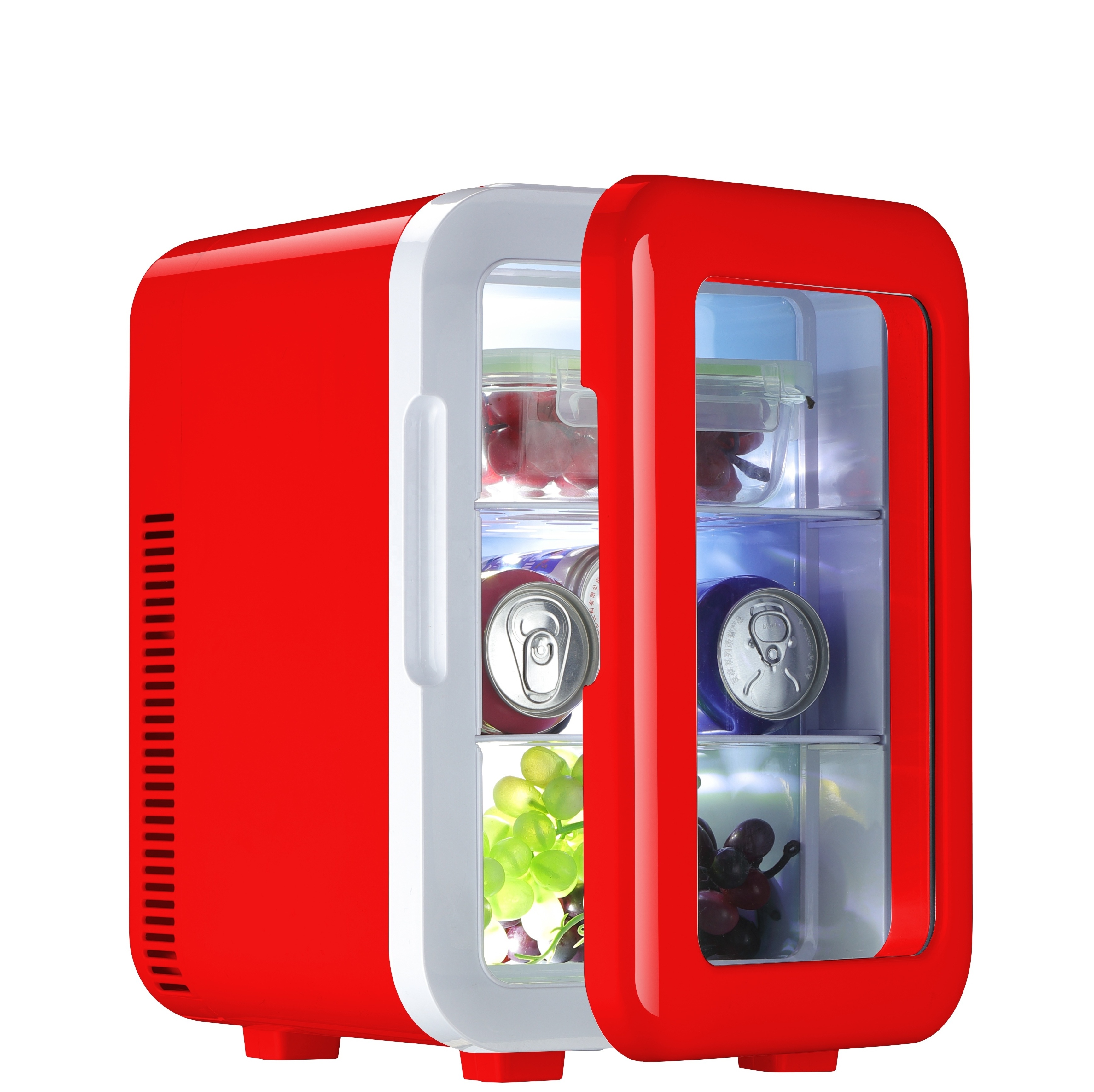 10 Liter Portable Cosmetic Mini Fridge,energy Drink Fruit and Vegetable Mirror 12 Plastic Tempered Glass Compact Grade 3 48