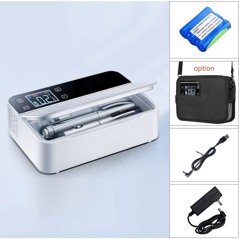 Hot Sale Rechargeable Portable Insulin Cooler Travel Case Drug Insulin Reefer Cold Storage Box Medicine Refrigerator