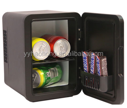 4L Heating and Chilling Two Functions Portable Electric Cooler Box 6 can Mini Fridge