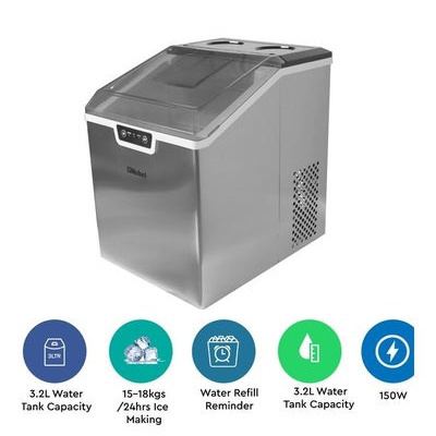 3.2L ice maker OEM/ODM wholesale portable small counter top ice maker 26lbs in 24hrs CB, CE, EMC, LFGB, RoHS