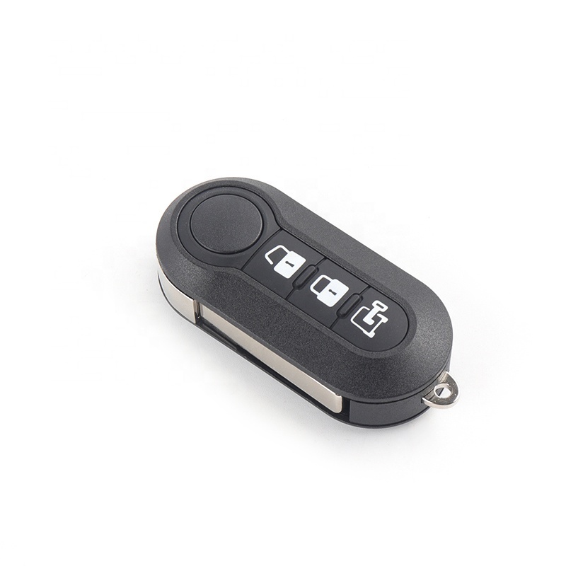 Wholesale Bluetooth Car Wireless Car Adapter  Remote Control Folding Frosted Material Car Key Shell Blank Replacement For Fiat