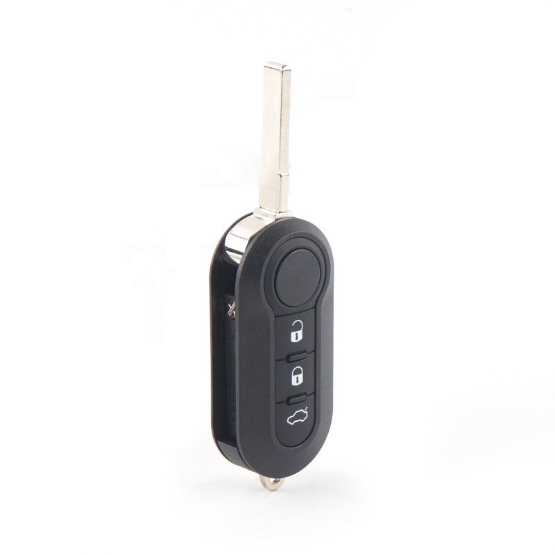 Wholesale Bluetooth Car Wireless Car Adapter  Remote Control Folding Frosted Material Car Key Shell Blank Replacement For Fiat