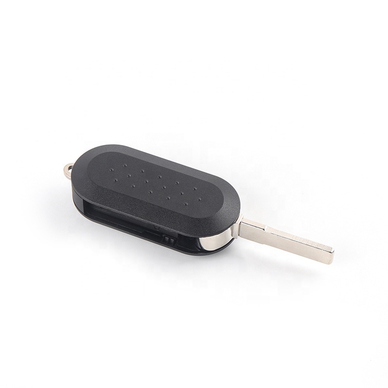 Wholesale Bluetooth Car Wireless Car Adapter  Remote Control Folding Frosted Material Car Key Shell Blank Replacement For Fiat