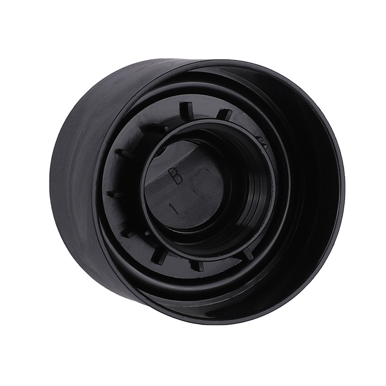 High Quality 24/410 Black Matte Bottle Cap Plastic Disc Press Top Cap Plastic Disc Top Qianqiu Bottle Cap