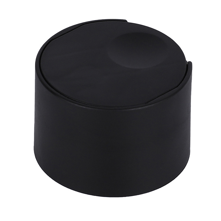 High Quality 24/410 Black Matte Bottle Cap Plastic Disc Press Top Cap Plastic Disc Top Qianqiu Bottle Cap