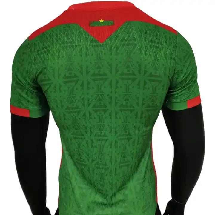 Sport Jersey 100% Cotton Soccer Shirt Africa Nations Player Football Jersey Country Away Jersey