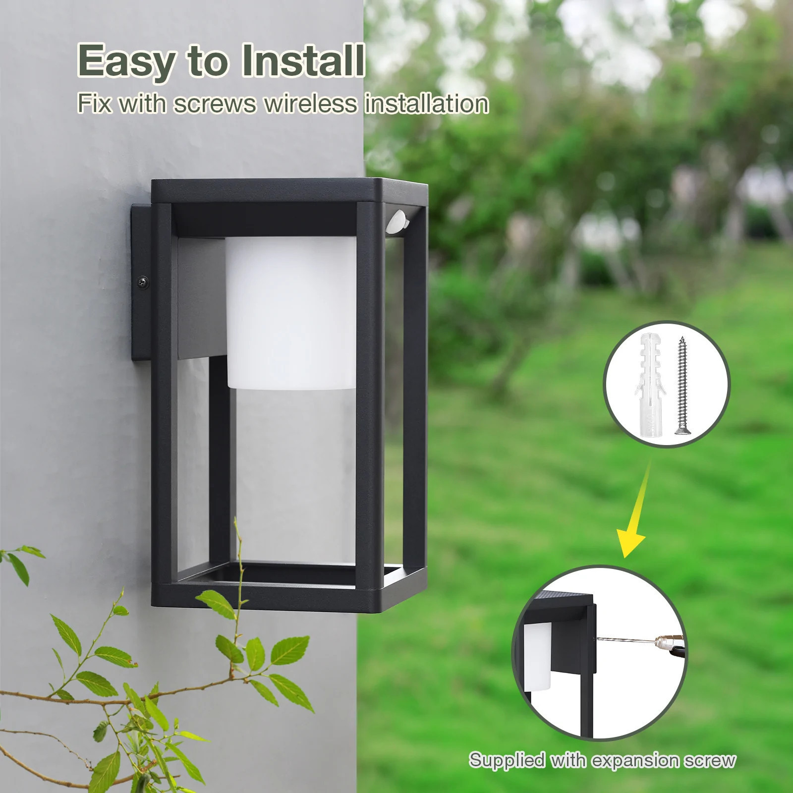 Hot sell die-cast aluminum waterproof motion sensor candle outdoor sconce solar light for wall