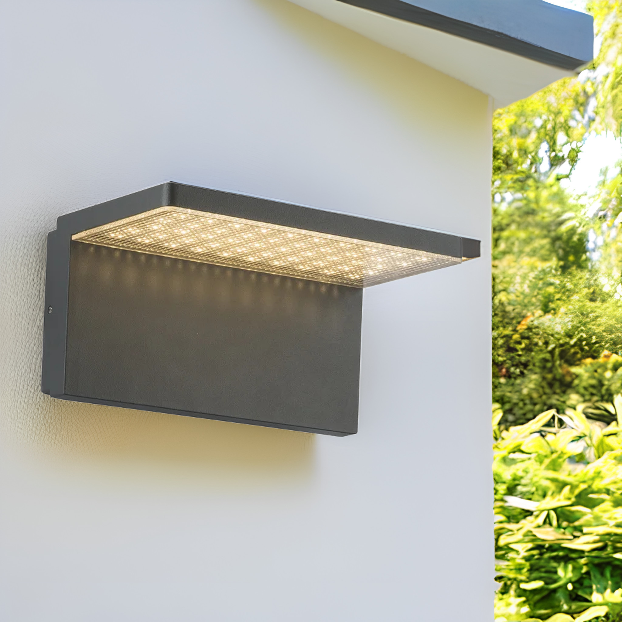 Decorative die-cast aluminum ip44 mounted fixed downward outdoor wall led lights waterproof