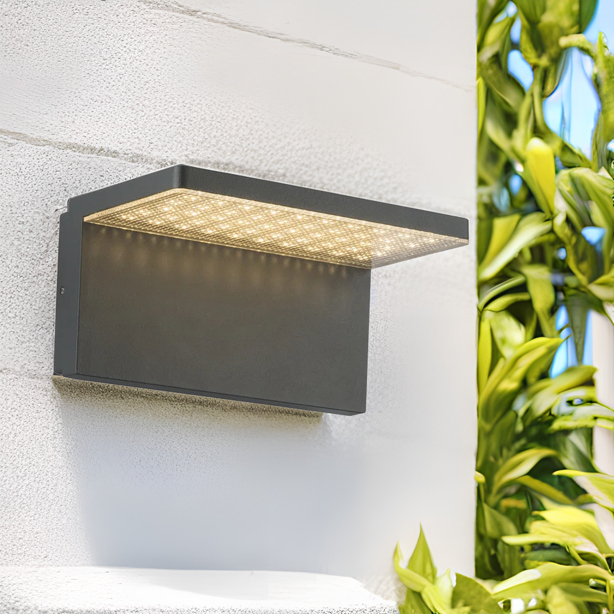 Decorative die-cast aluminum ip44 mounted fixed downward outdoor wall led lights waterproof