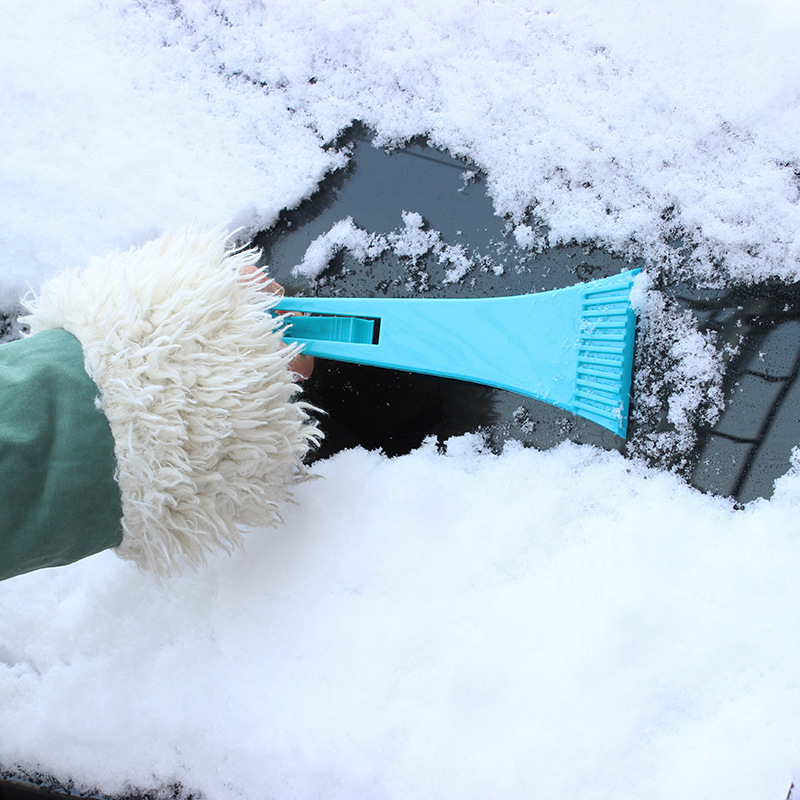 Ice Shovel Car Window Ice Scraper Portable Mini Outdoor Plastic Wheels Deicing Windshield Scraper Deicing Car ice scraper