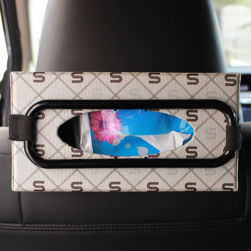 manufactory universal automobile car sun visor Seat Back Napkin paper organiser storage tissue holder for car