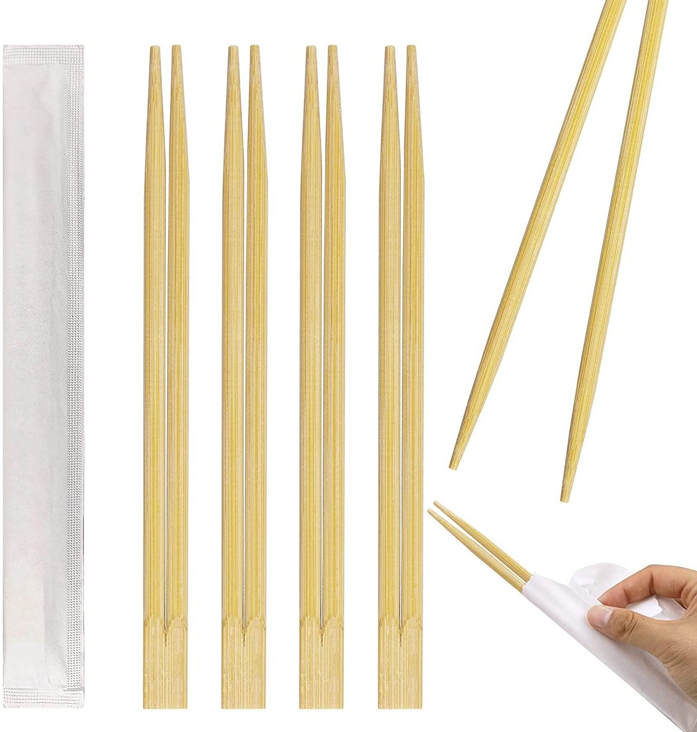 Wholesale China Disposable Bamboo Chopstick Sushi Chopsticks in Paper Packing