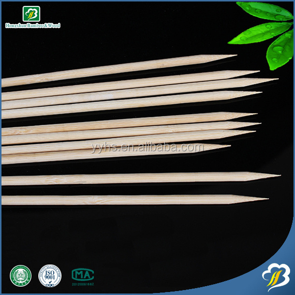 Food grade disposable bamboo sticks eco friendly bamboo sticks