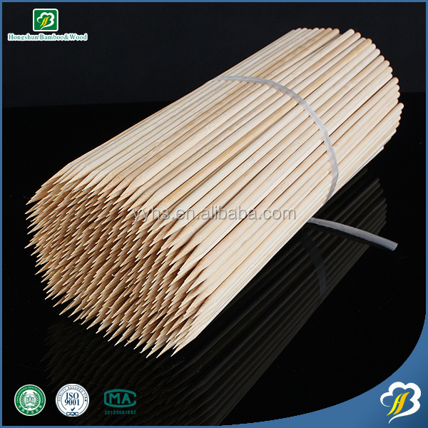 Food grade disposable bamboo sticks eco friendly bamboo sticks