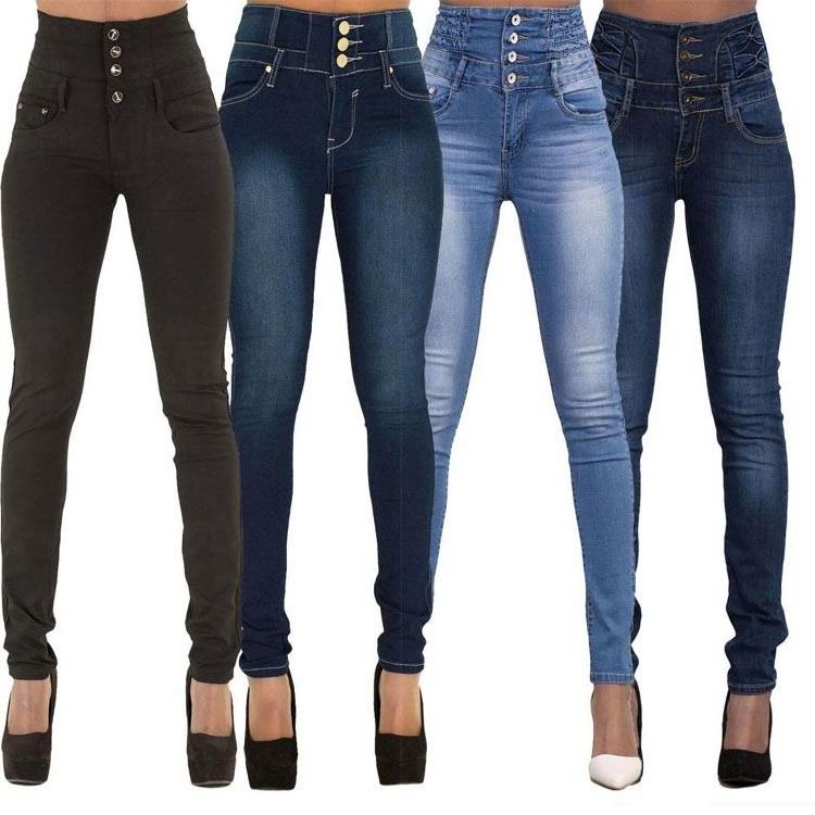 Free Sample Drop Shipping 2023 Wholesale Slim Femme High Waist Denim Ladies Mom Jeans Women Women'S Jeans