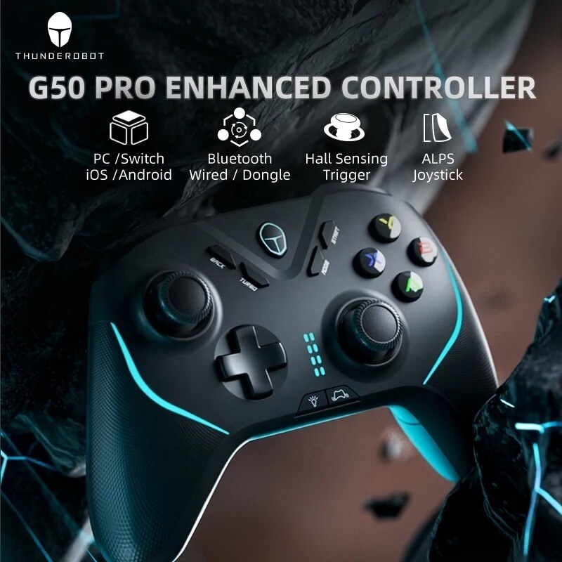 Thunderobot G50 Pro Game Controller PC Wireless Wired Vibration Gamepad Joystick for Nintendo Switch STEAM gaming accessories