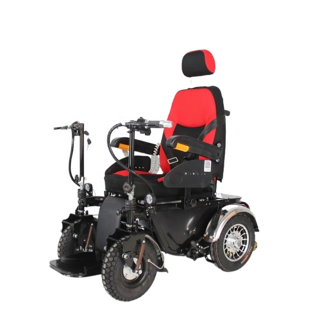 Classic Double Handle Steering Off-Road Standing Up Walking Assist Wheelchair High-Power Differential Motor Automatic Wheelchair