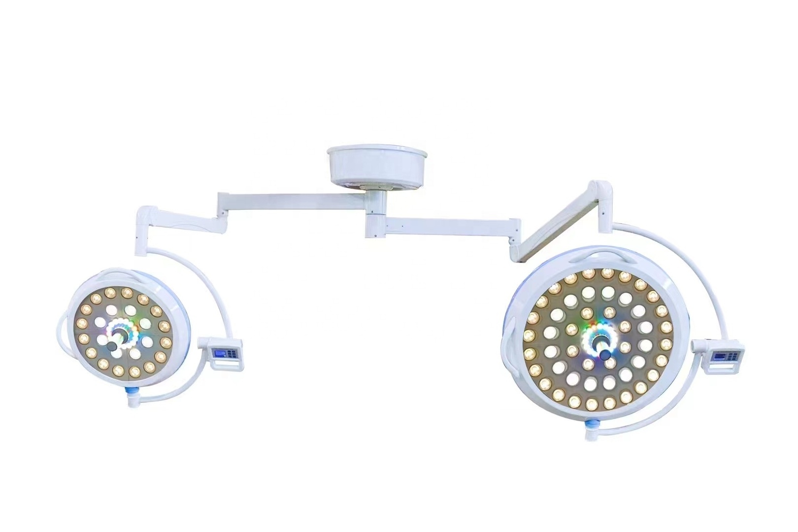 Hospital Lights For Surgery And Examination Switch Operation Room Ceiling Rotatory Double-Head LED Surgical Shadowless Lamp