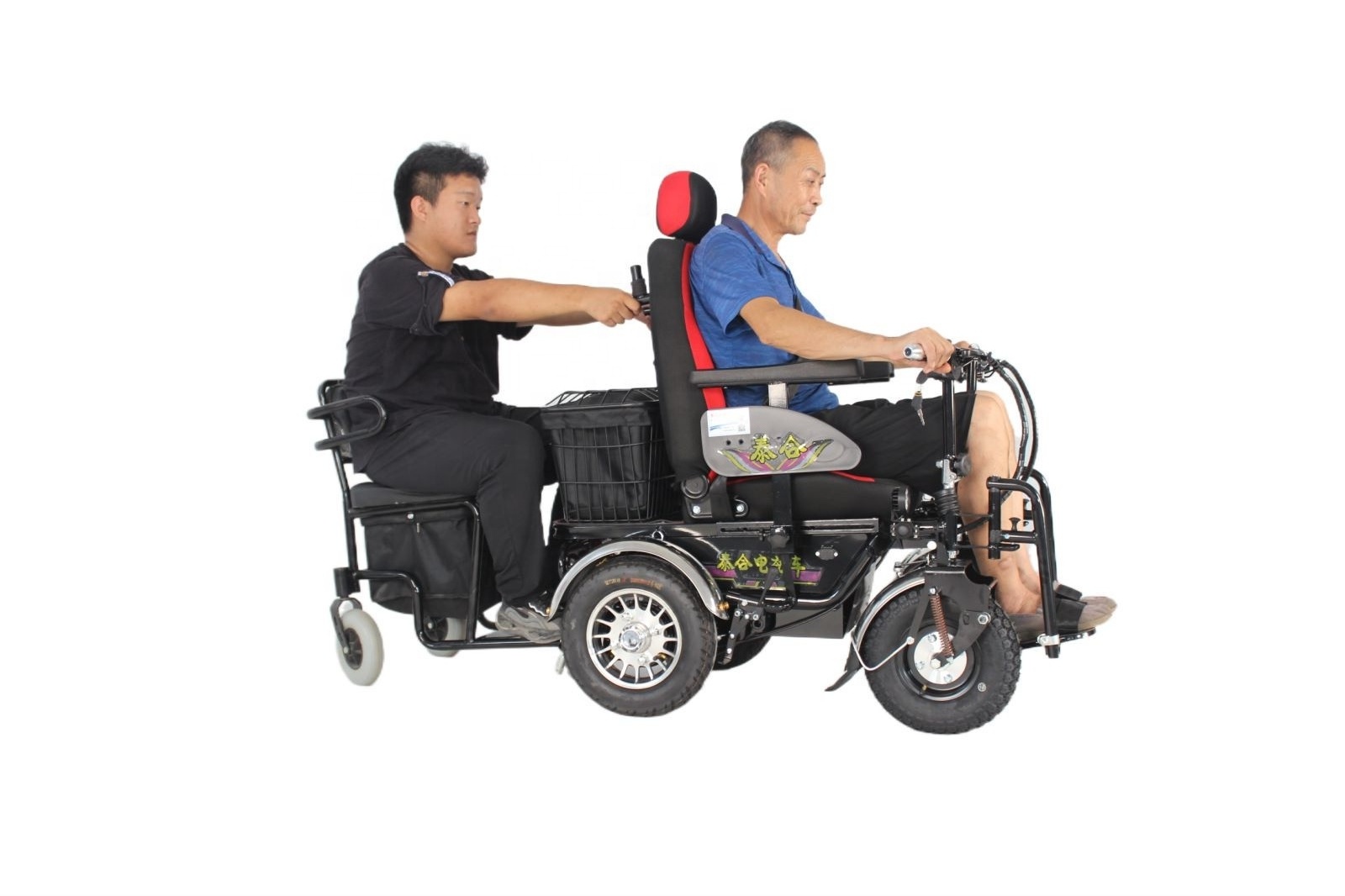 Classic Double Handle Steering Off-Road Standing Up Walking Assist Wheelchair High-Power Differential Motor Automatic Wheelchair