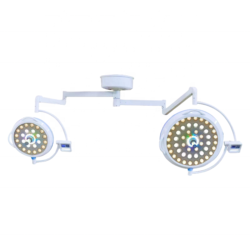 Hospital Lights For Surgery And Examination Switch Operation Room Ceiling Rotatory Double-Head LED Surgical Shadowless Lamp